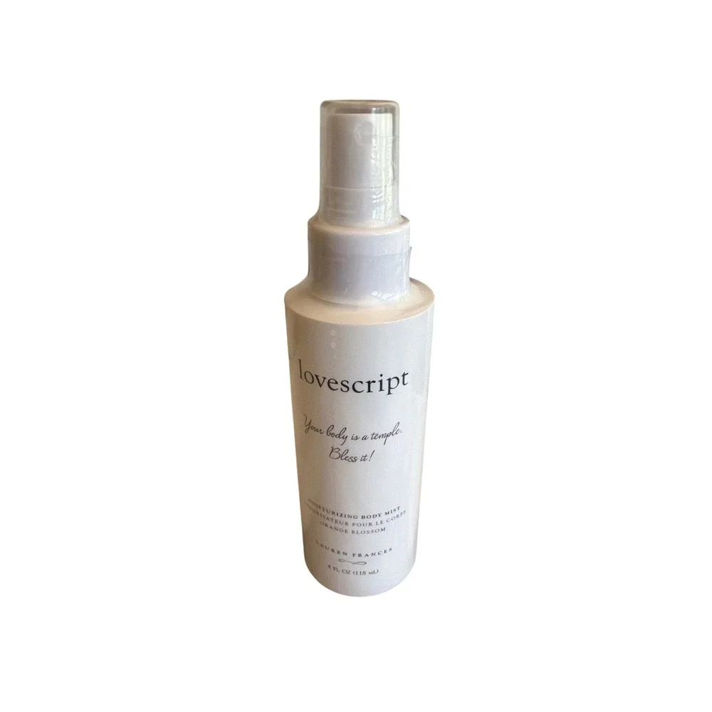 Lovescript Body Mist White Orange Blossom Moisturizing Spray 4oz Lauren Frances